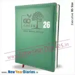74 Go green leather diary 2026 b