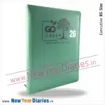 74 Go green leather diary 2026 c