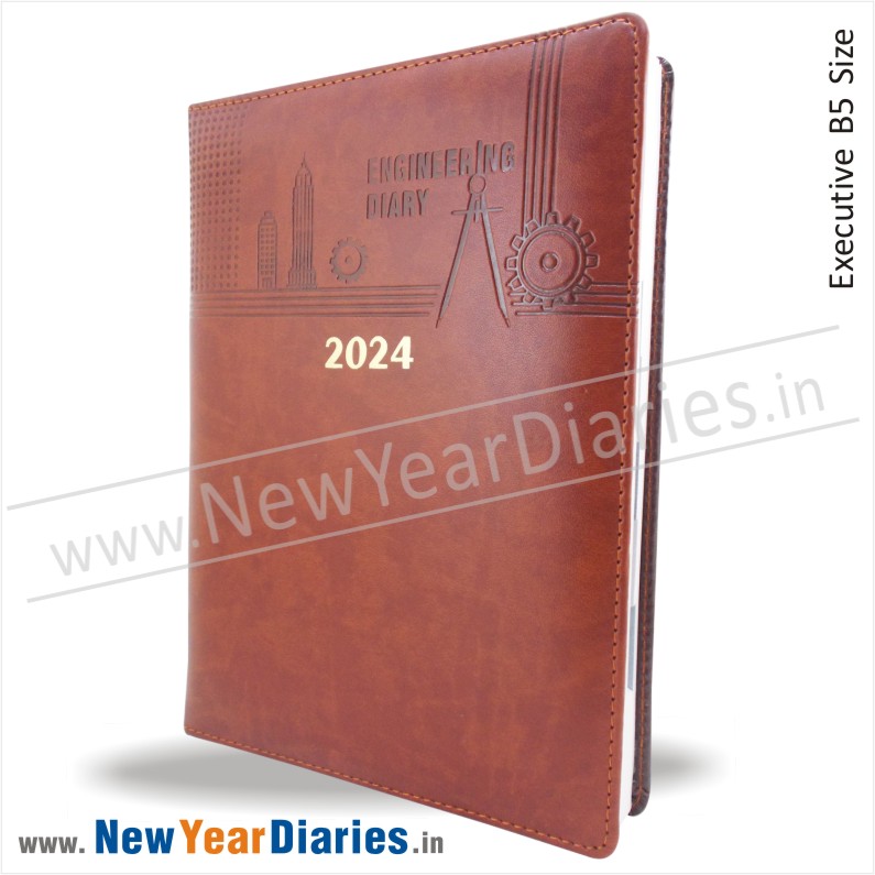 55 Engineering Leather diary 2024 a