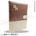 75 Leather diary 2024 with magnet flap a