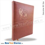 81 brown pu leather diary 2024 b