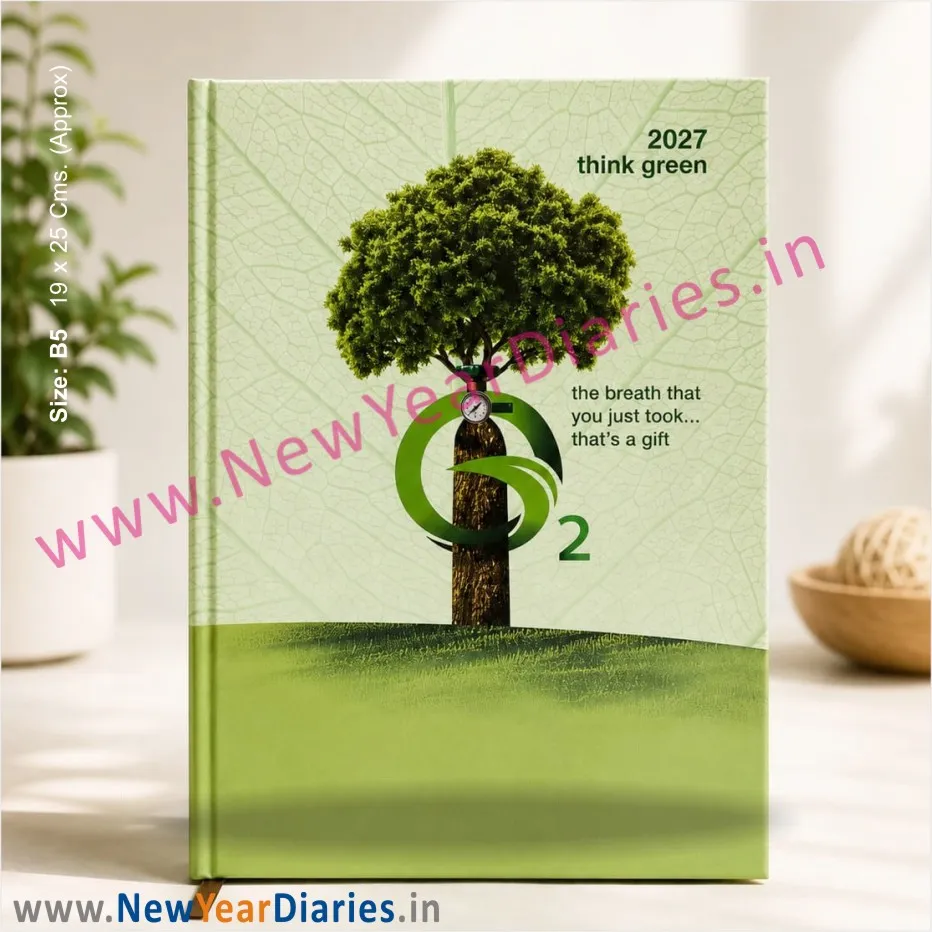 34 Go Green paper diary