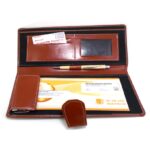 Leather Cheque book Holder b