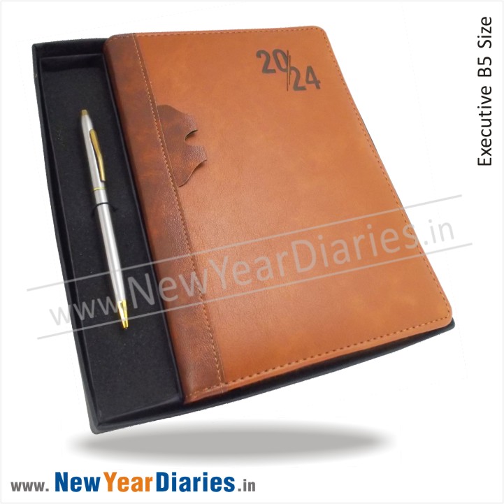 Corporate Gift Set Leather Magnet Organizer Diary Pen Keychain