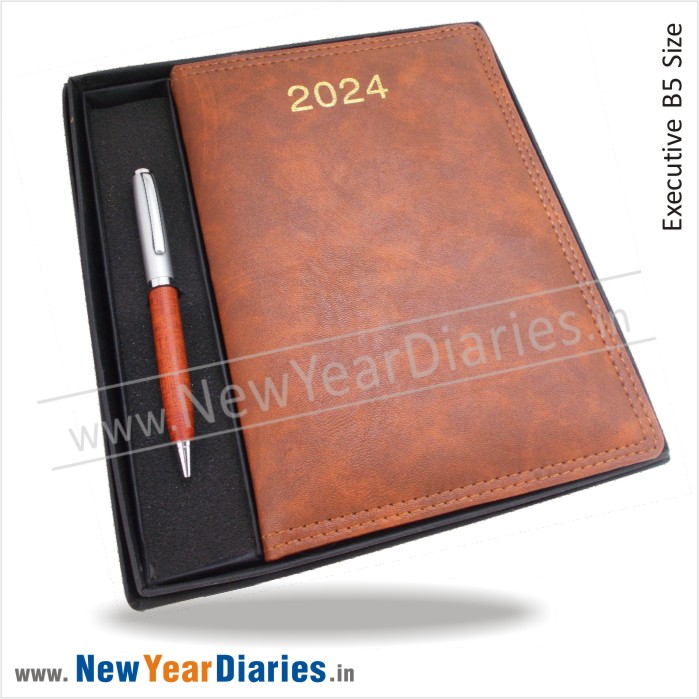 Personalized Flip Lock Diary & Pen Gift Set