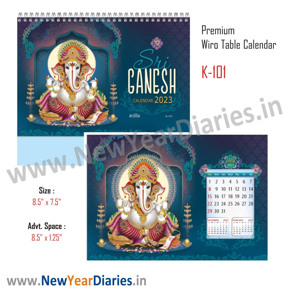 Ganesha Table Calendar