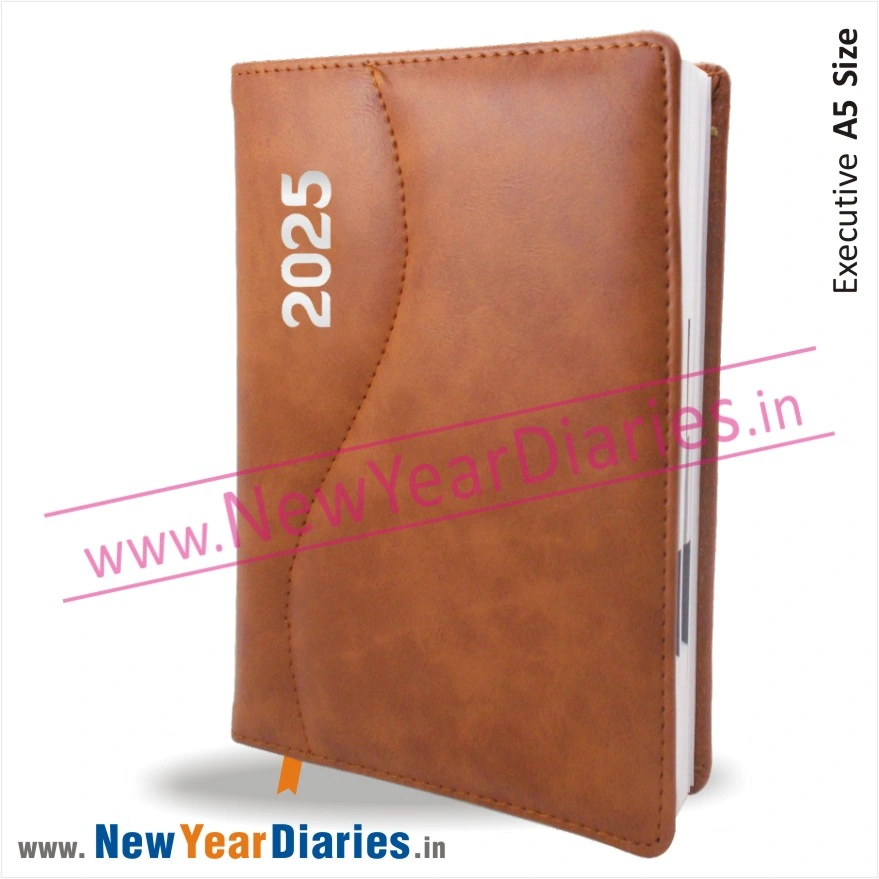 60 A5 Leather Diary 2025 a