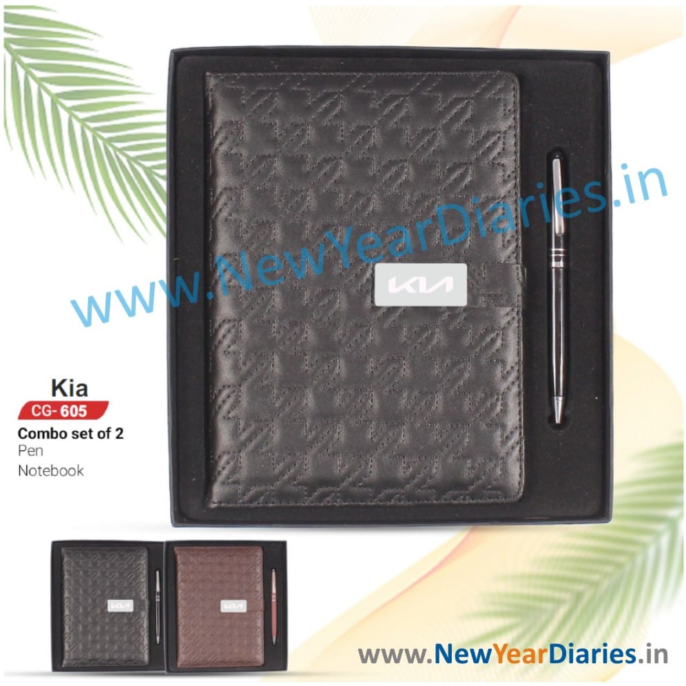 605 Kia Pen with Note book gift set combo