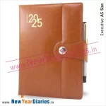 63 A5 Leather Diary with Mangnetic Lock b