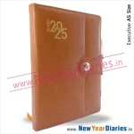 63 A5 Leather Diary with Mangnetic Lock c