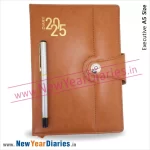 63 A5 Leather Diary with Mangnetic Lock d