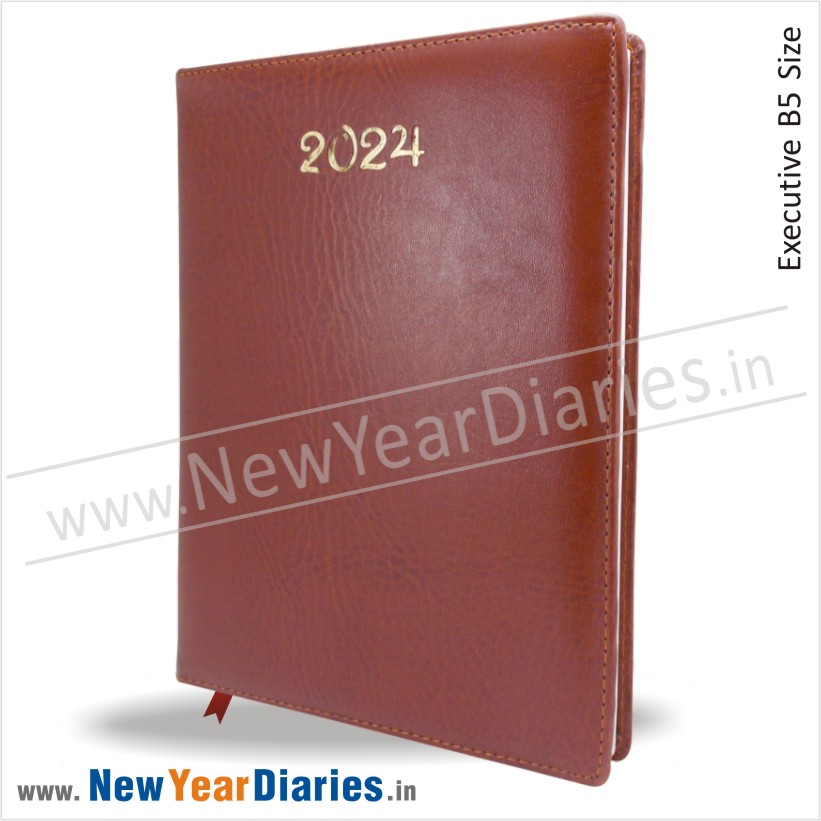 64 Economical leather diary 2024 a