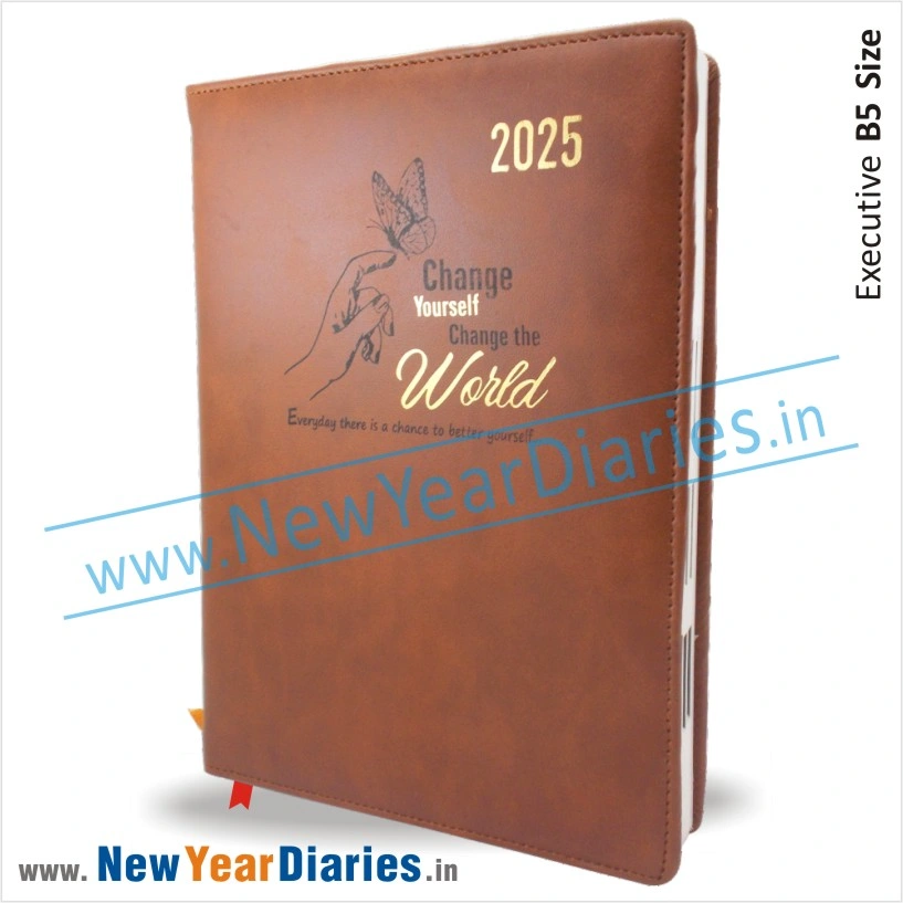 66 Sundayfull page leather diary 2025 a