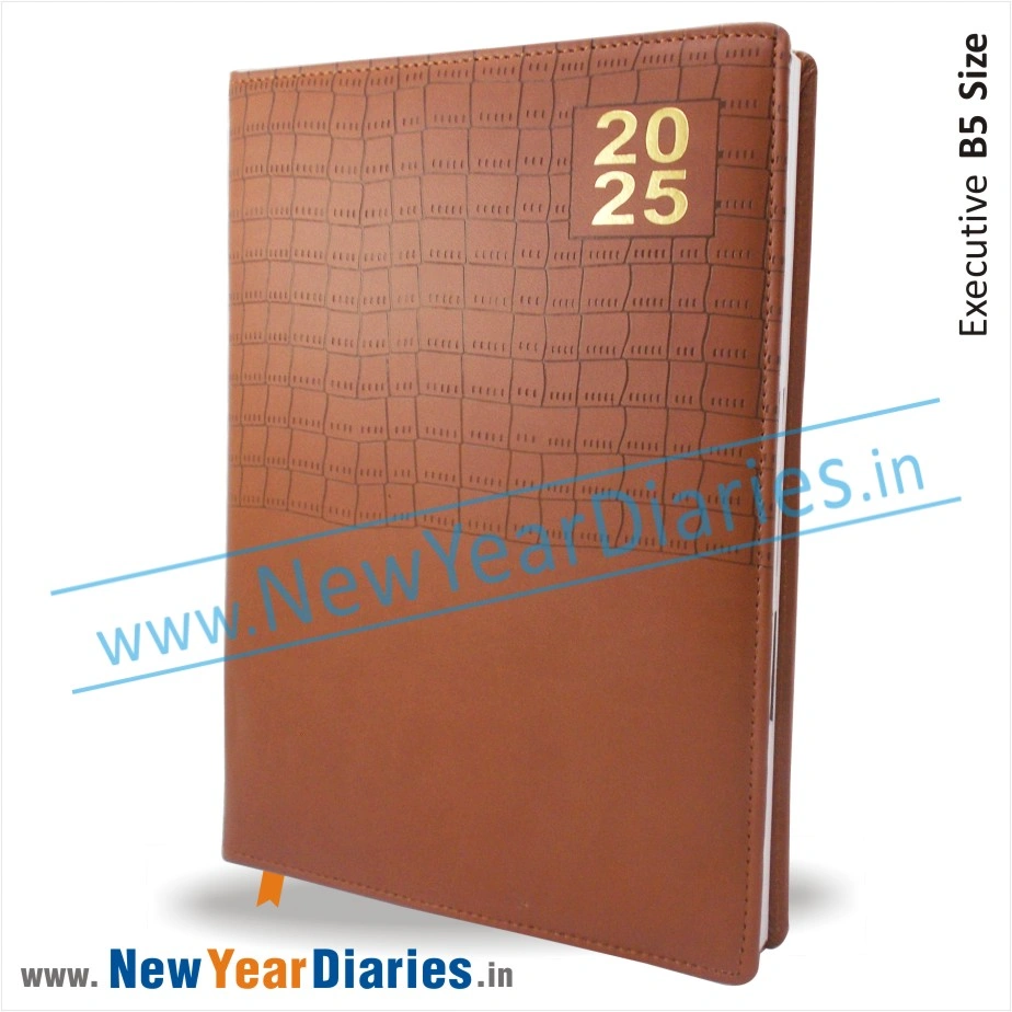 70 Matty Square Brown Leather diary a