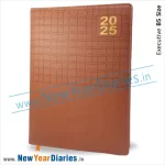 70 Matty Square Brown Leather diary b