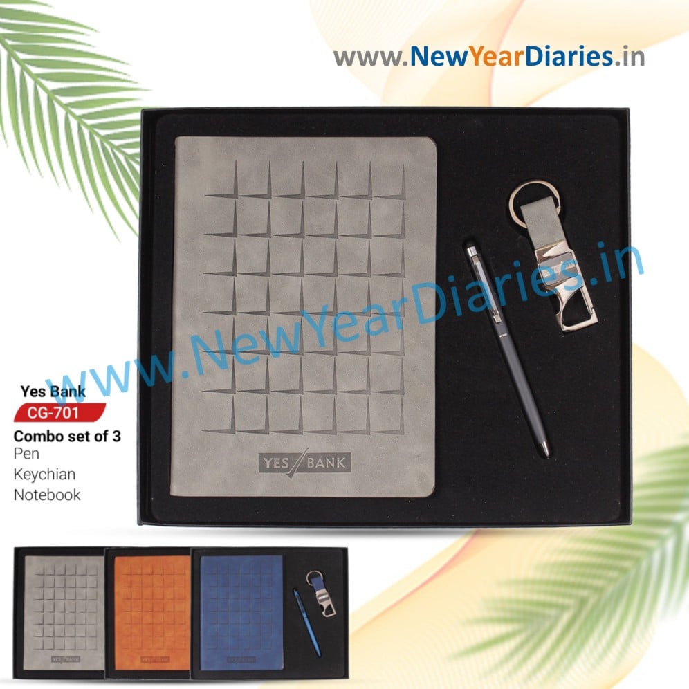 701 Yes Bank Flexi Cover Note book gift set