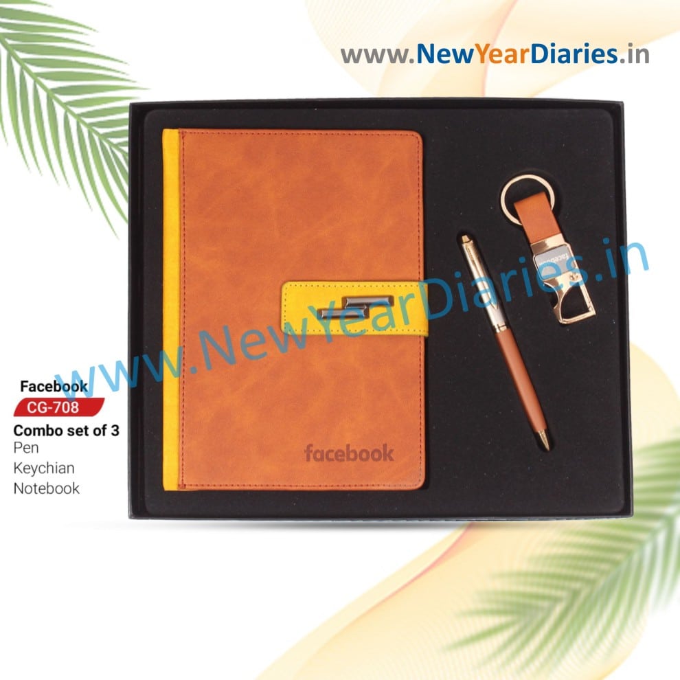 708 Facebook note book gift set 3 in 1