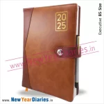 74 Leather diary with magnet closer b