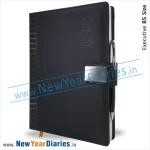 75 2025 Black Leather diary e