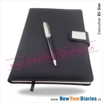 75 Black Leather diary a