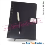 75 Black Leather diary c