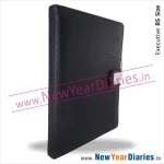 75 Black leather 2025 diary b