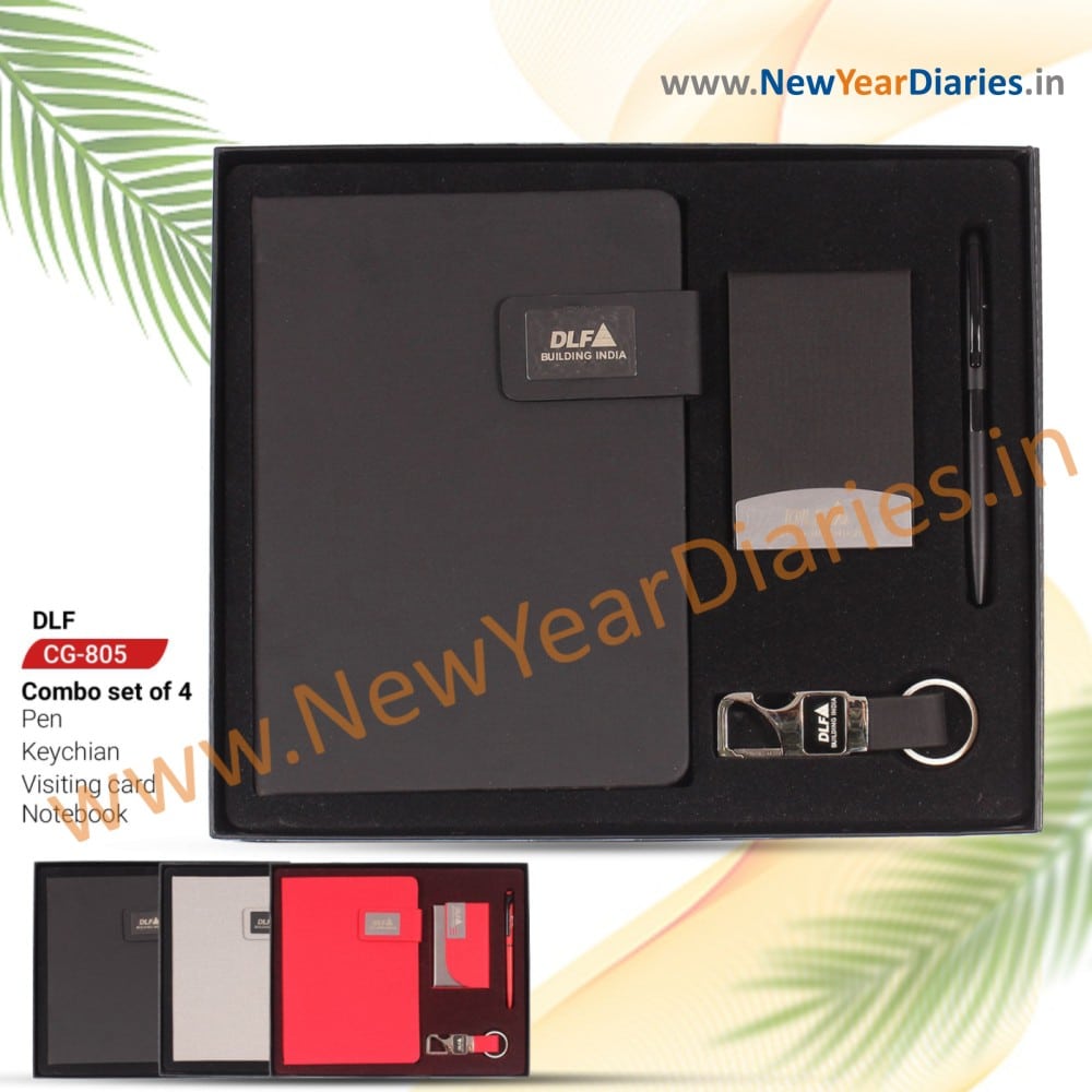 805 DLF Note Book with Card Holder Gift Set