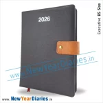 84 Grey Leather diary 2026 a
