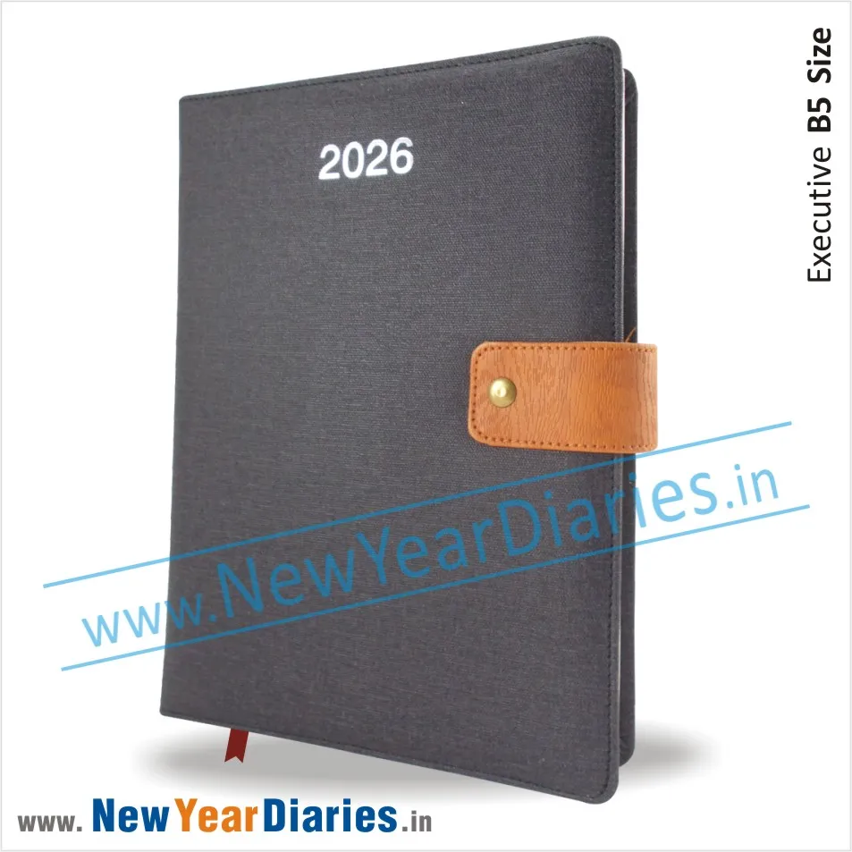 84 Grey Leather diary 2026 a 84 Grey Leather diary 2026 a