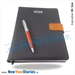 84 Grey Leather diary 2026 c