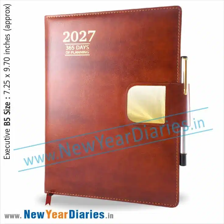84 Vintage business leather diary a_converted