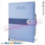 88 blue leather diary 2026 a