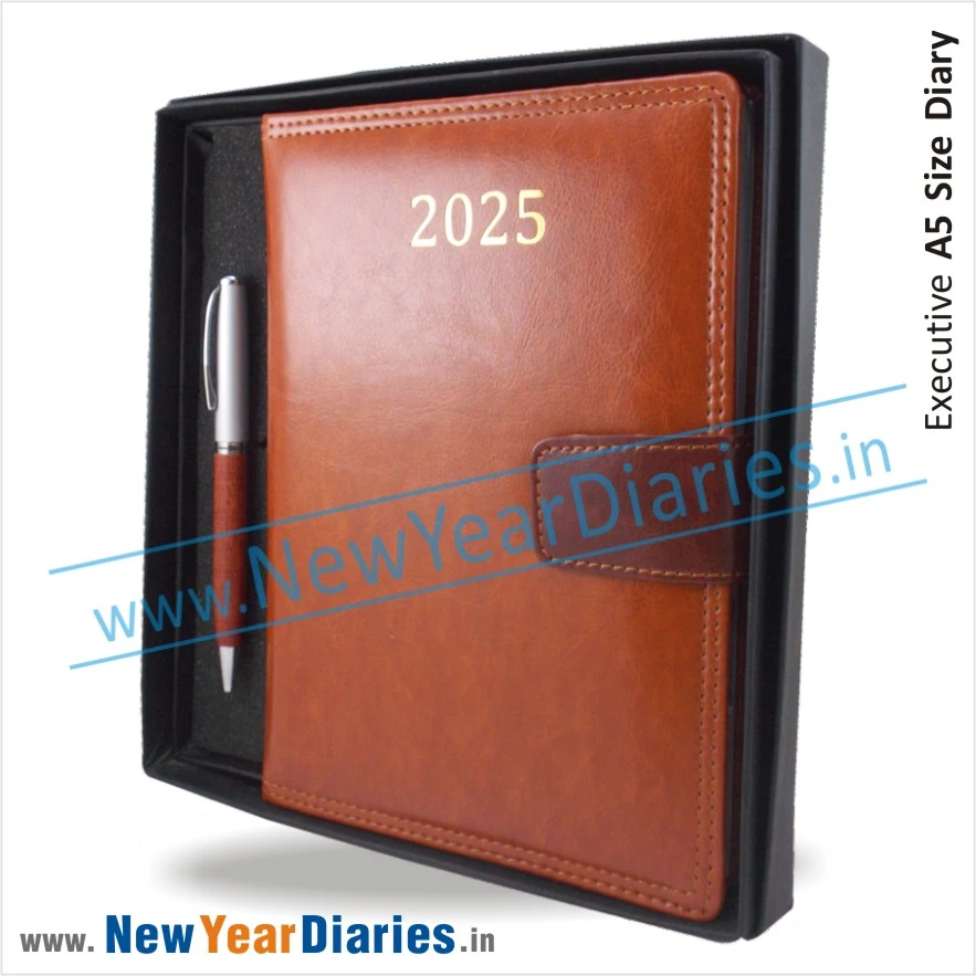 Lino A5 Corporate Diary and Pen Set - Best New Year Gift