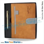 GS2 Leather diary with pen gift set a