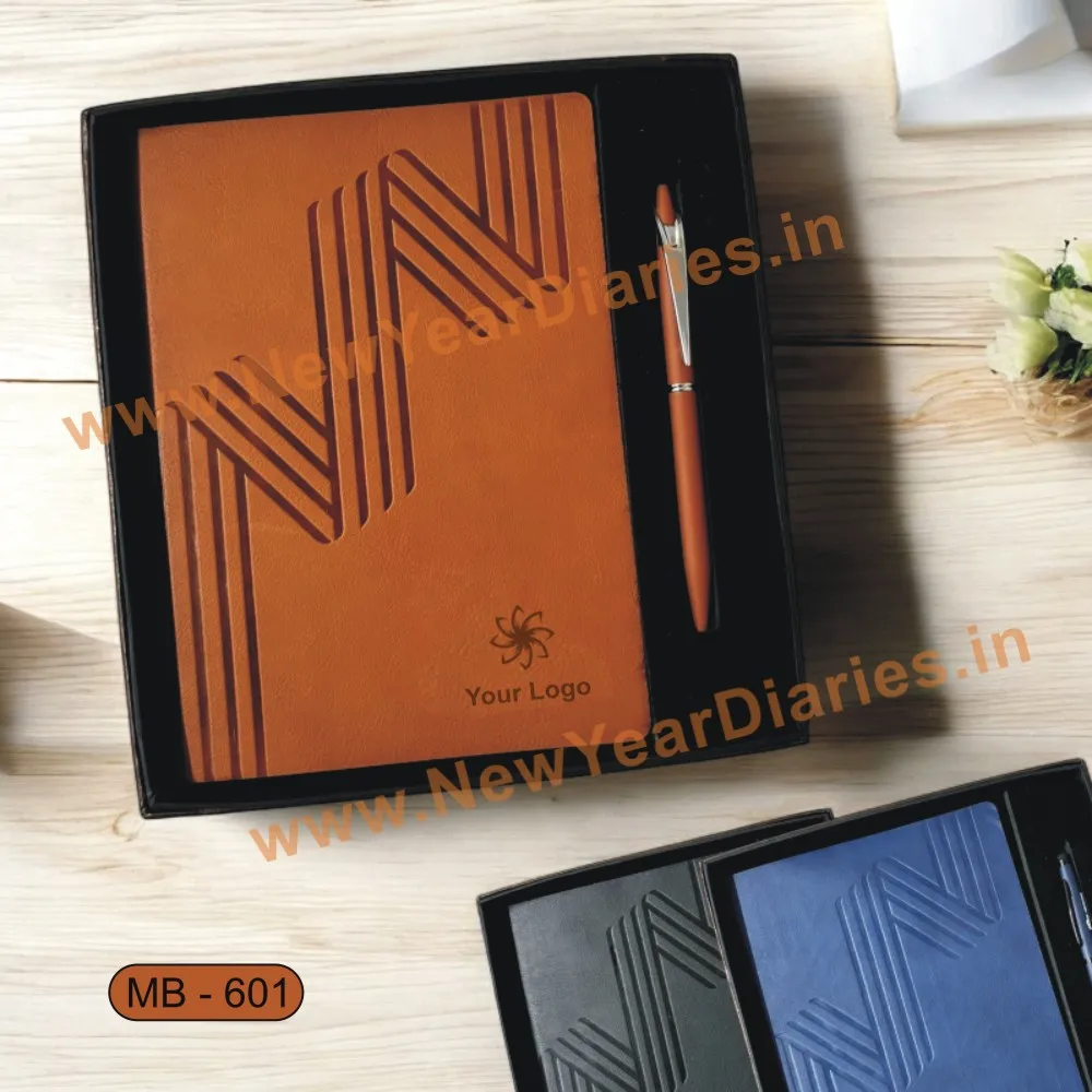 flexible diary with pen set mb 601