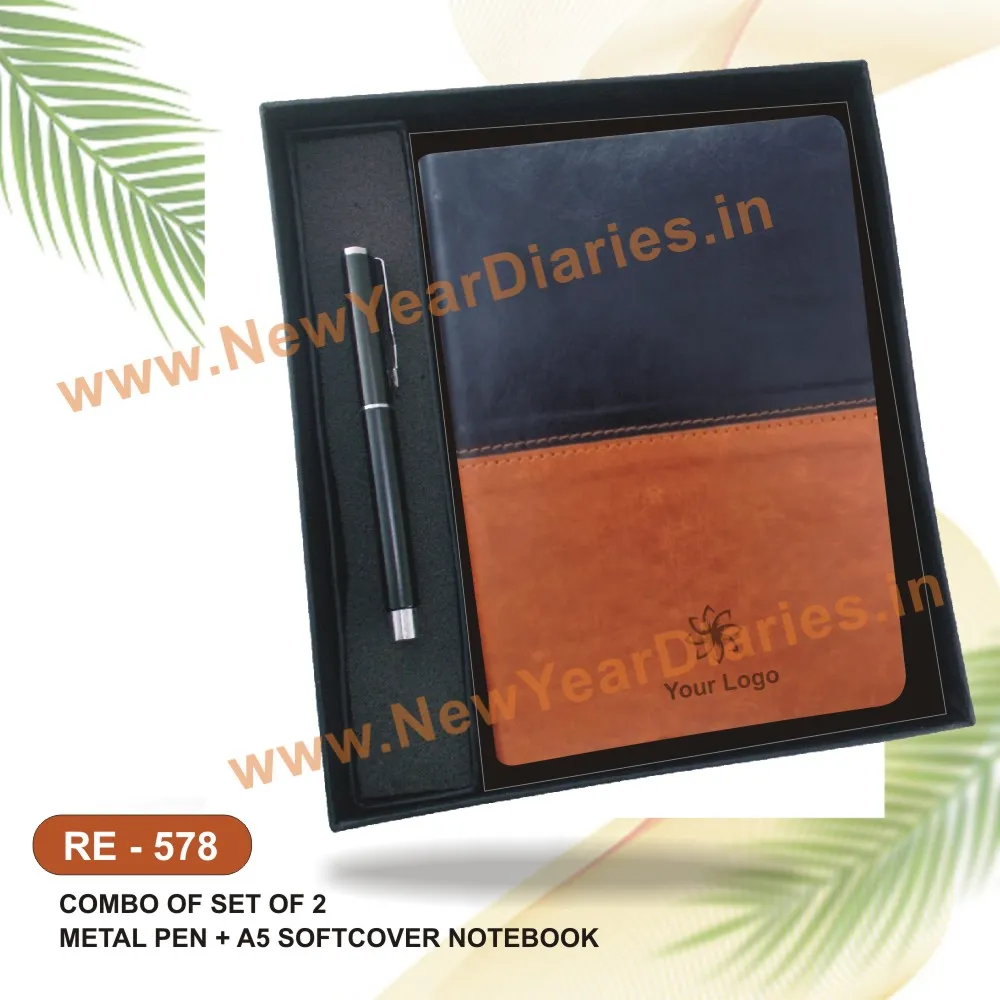 flexible diary with pen set re 578