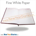 white Plain paper diary