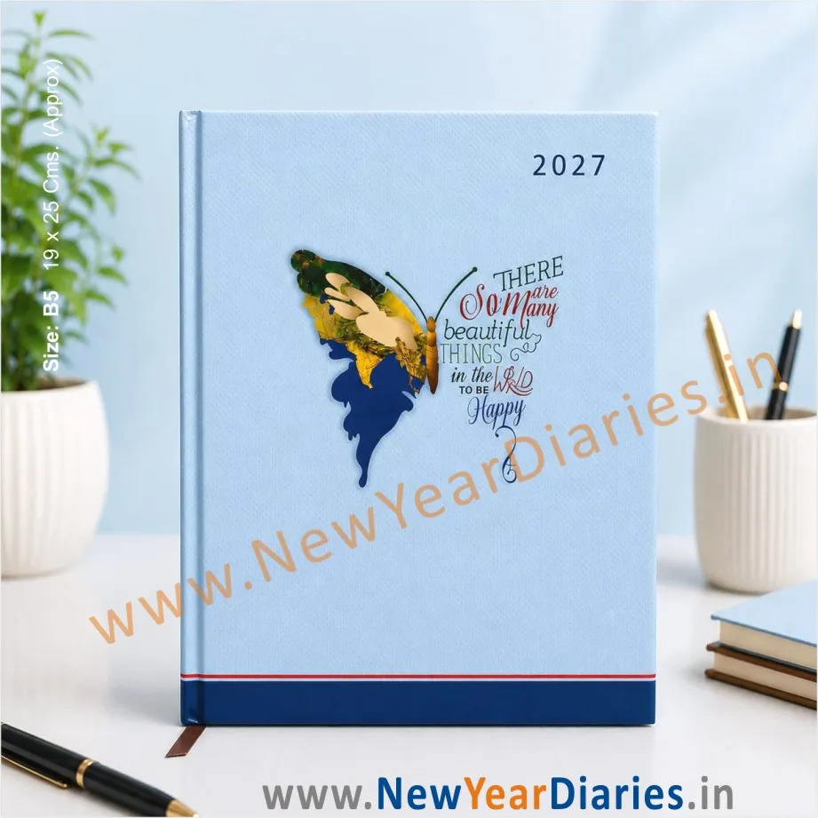 37 Butterfly sunday full page diary