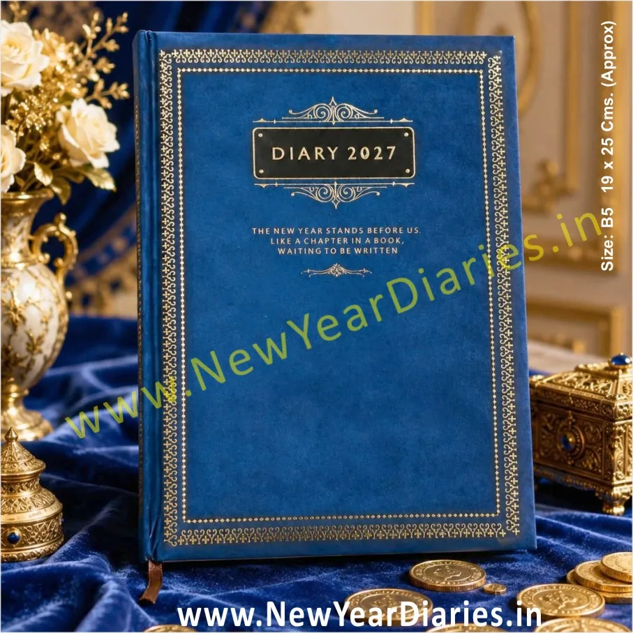 48 Blue Gold Border Diary c_converted