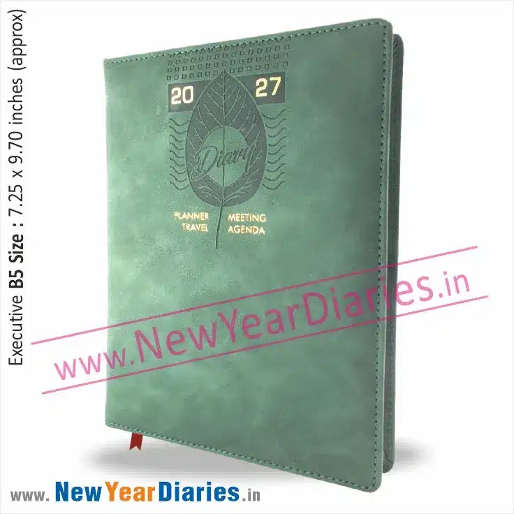 76 Go Green Leather Diary 2027 a_converted